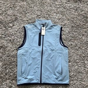RLX Ralph Lauren Men's Performance Golf Vest Blue Hallow NWT Sz Medium